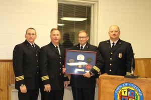 Asst. Chief Ray Hughes, Asst. Chief Jack Bevilacqua, Asst. Chief Paul Fink, Chief Peter Berry